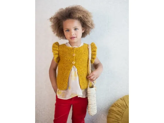 169-02 Vest med rysjeermer