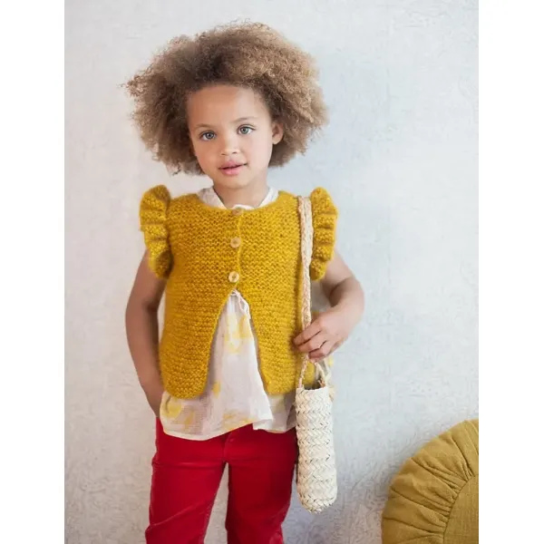 169-02 Vest med rysjeermer