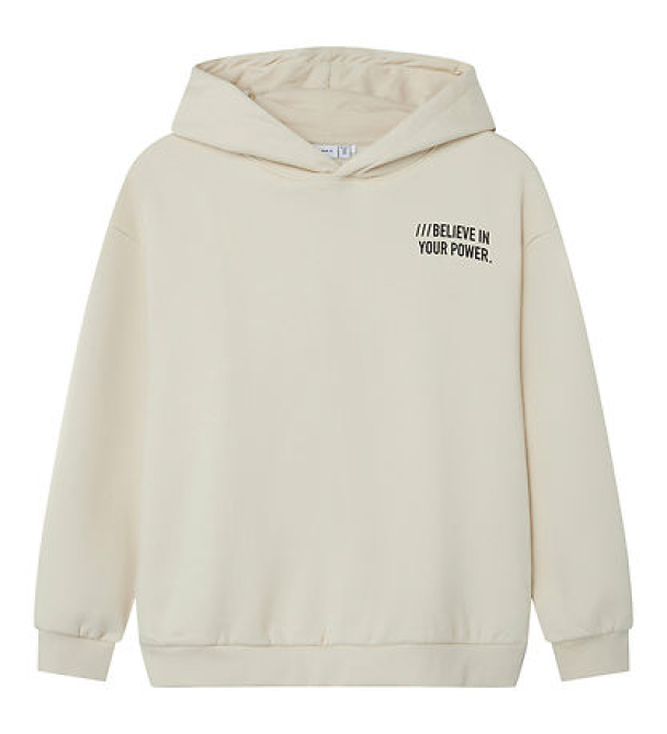 NKMOsvild hettegenser, beige - Image 2