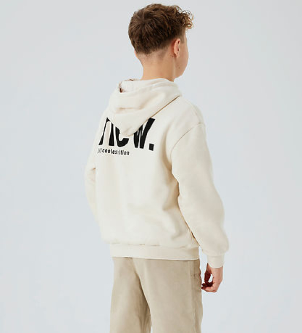 NKMOsvild hettegenser, beige - Image 3