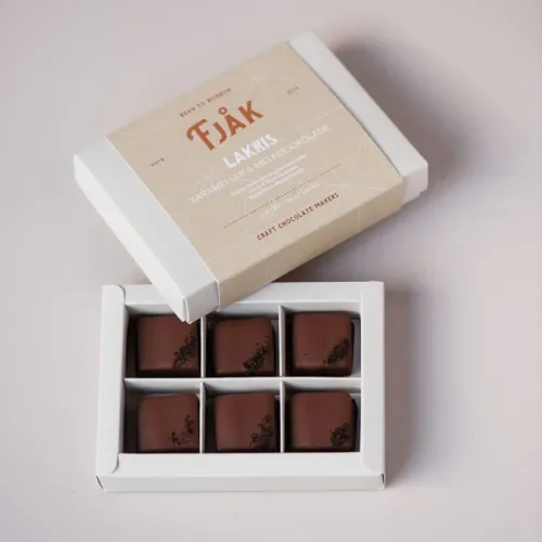 Lakris Karameller - Eske med 6 stk Fjåk