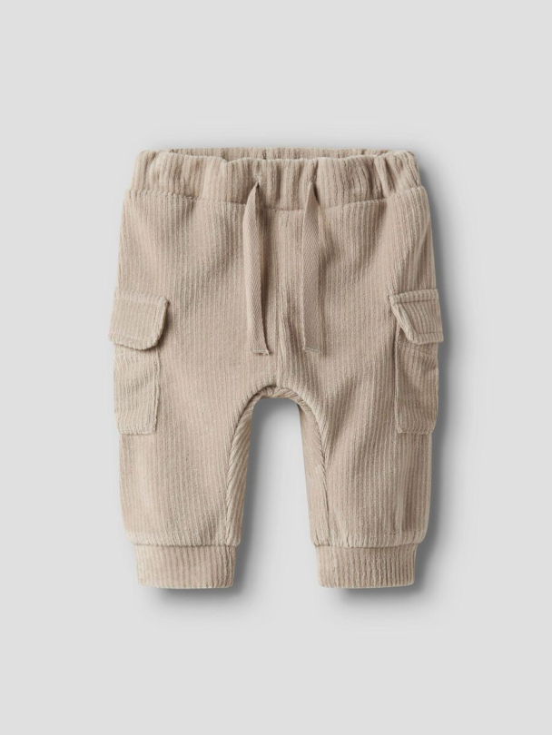 NBMRonny fløyelsbukse, beige - Image 1