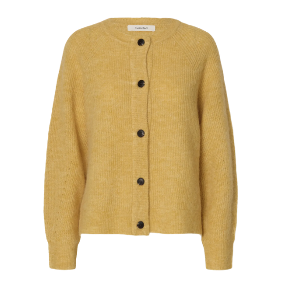Lulu Knit Short Cardigan - Ochre
