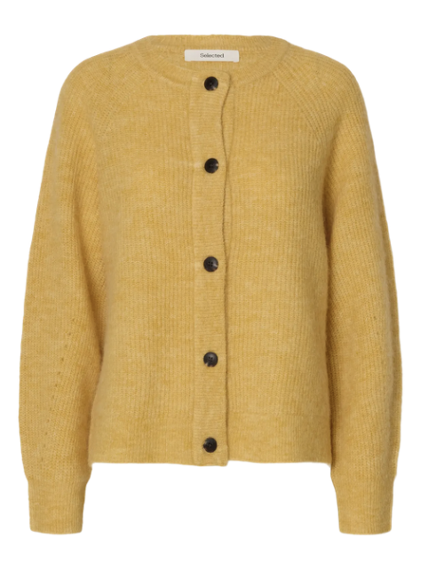 Lulu Knit Short Cardigan - Ochre