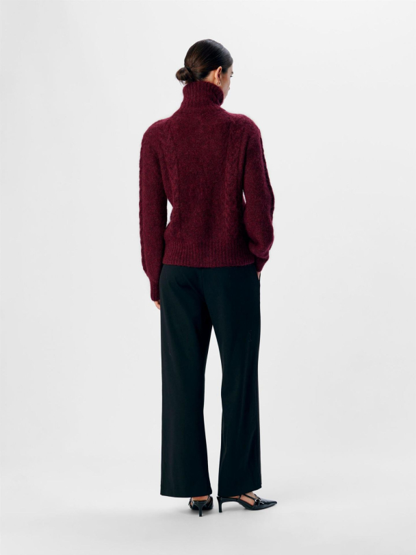 OBJNete cardigan, burgunder - Image 2