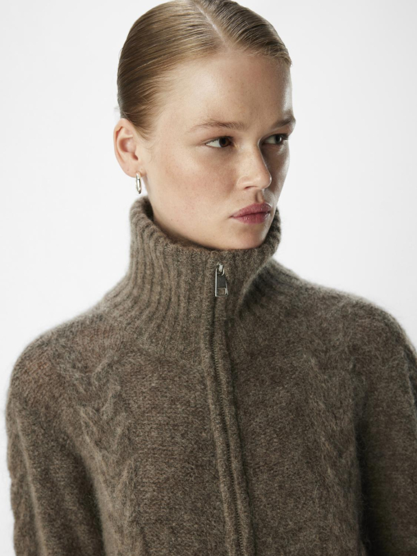 OBJNete cardigan, grå - Image 3