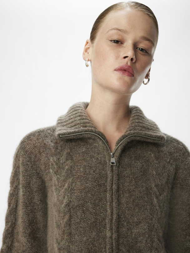 OBJNete cardigan, grå - Image 4