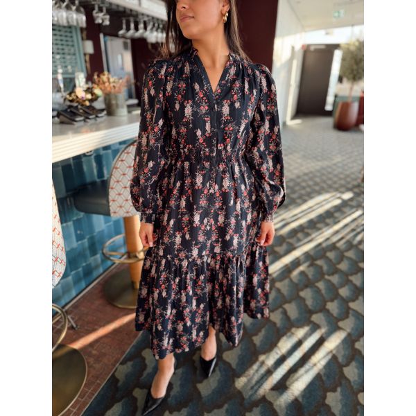 Bohemian Belt Dress - Midnight Paisley 