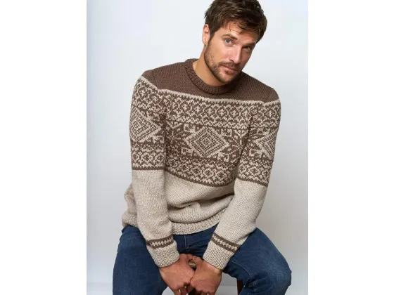 159-24 Mønstret herregenser