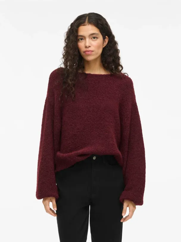 VIMarley knit pullover, burgunder - Image 1