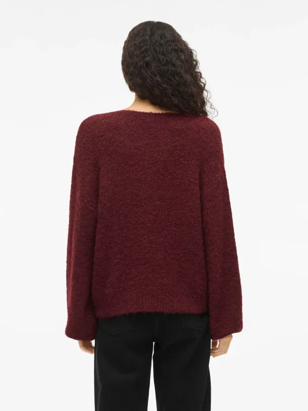 VIMarley knit pullover, burgunder - Image 3
