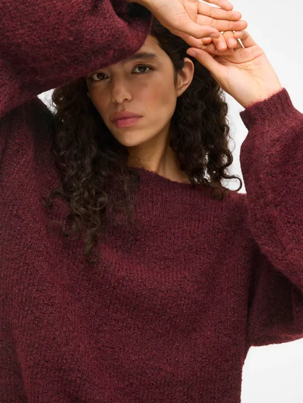 VIMarley knit pullover, burgunder - Image 6