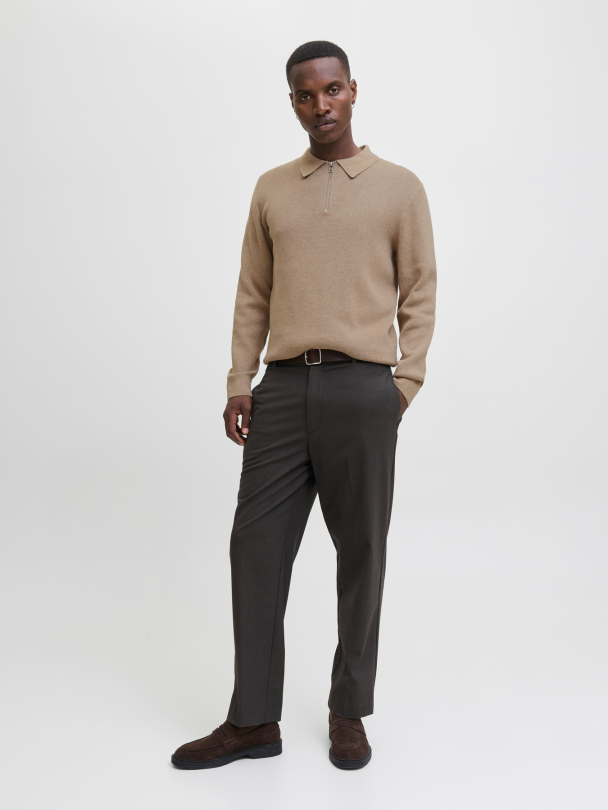 JPRBLAMILANO STITCH KNIT ZIP POLO SN - Image 5