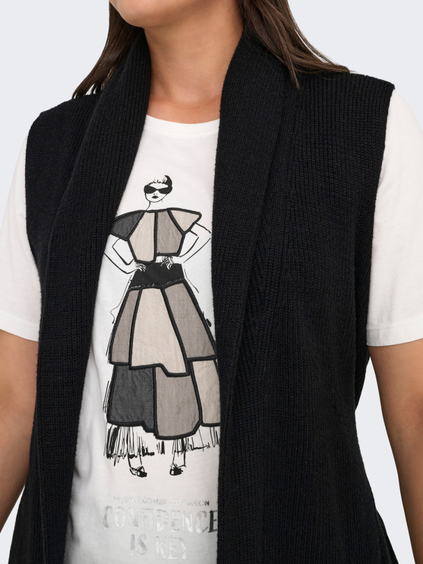 CARKATIA SL RIB WRAP VEST KNT - Image 4