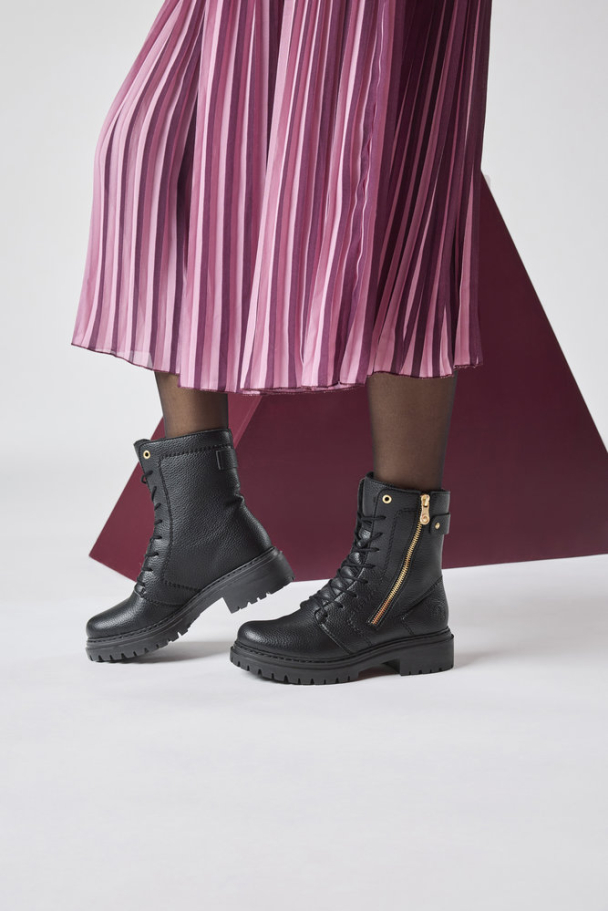 Rieker vintersko med snøring og glidelås - Image 15