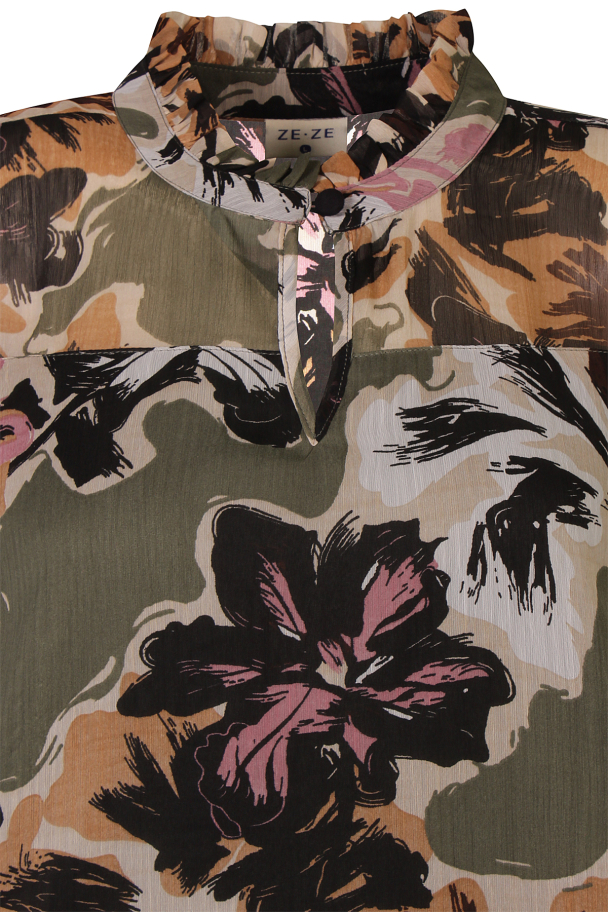 Ze-Ze Clio bluse med 3/4-dels arm - Image 4