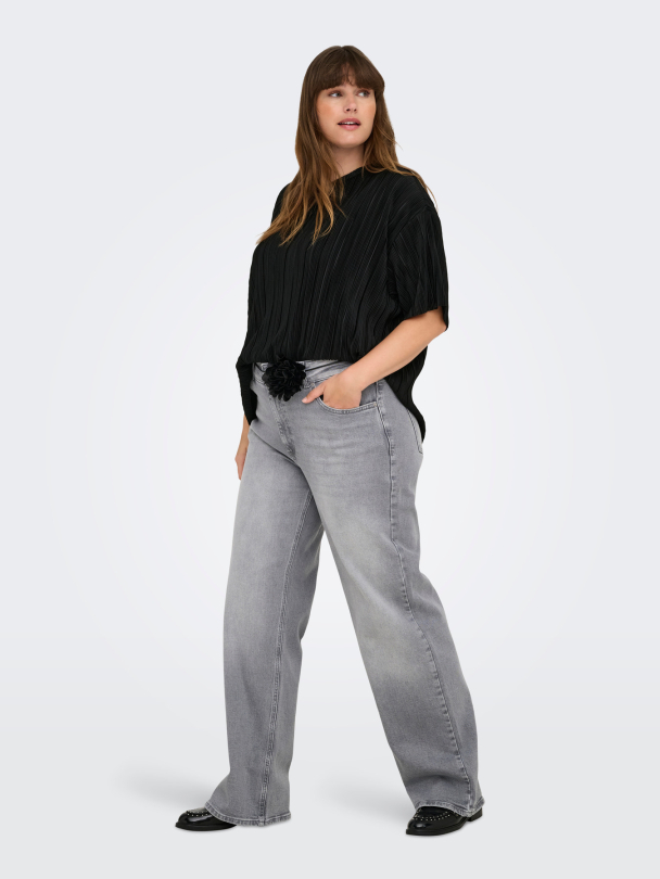 CARRAVENNA S/S PLISSE TOP JRS NOOS - Image 3