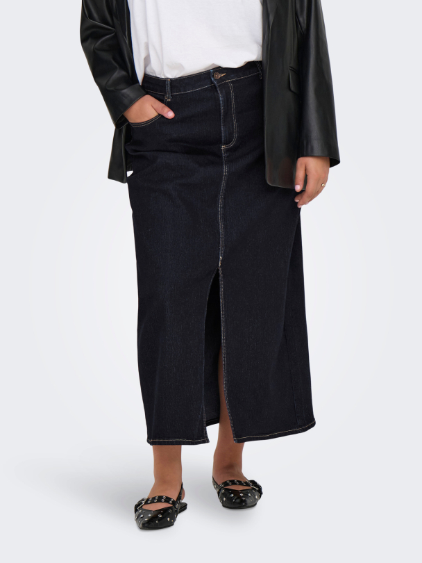 CARVERA MAXI SLIT SKIRT DNM PIM147 - Image 3