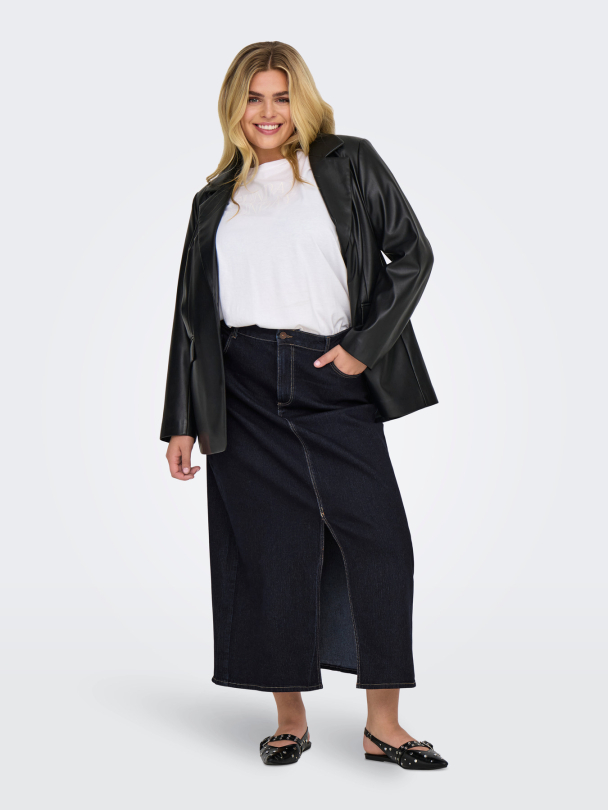 CARVERA MAXI SLIT SKIRT DNM PIM147 - Image 4