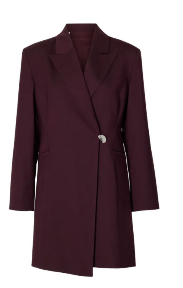 Lisa Blazer Dress - Fig - Image 2