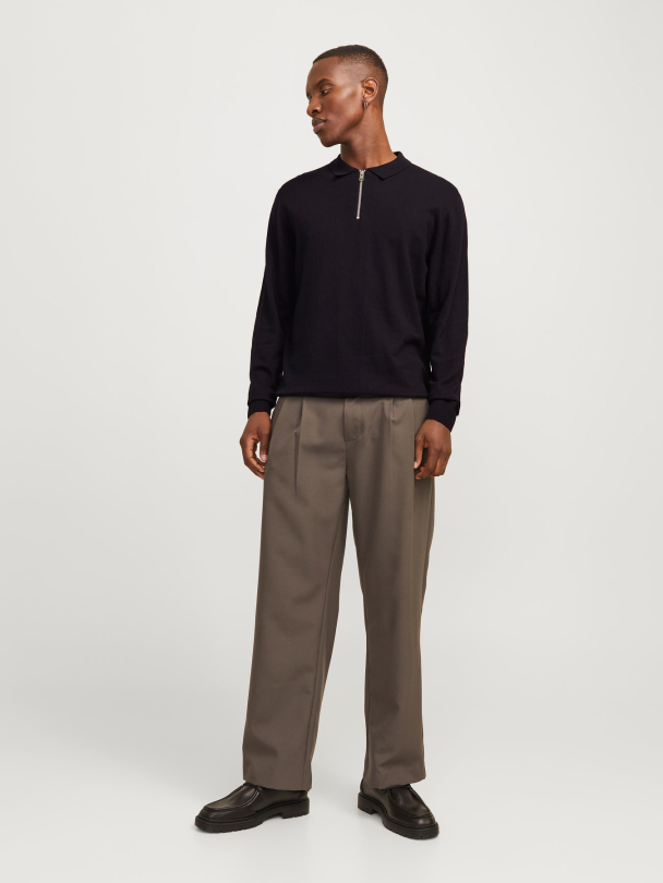 JJEEMIL KNIT POLO HALF ZIP LS NOOS - Image 4