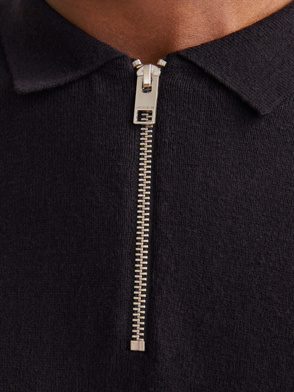 JJEEMIL KNIT POLO HALF ZIP LS NOOS - Image 7