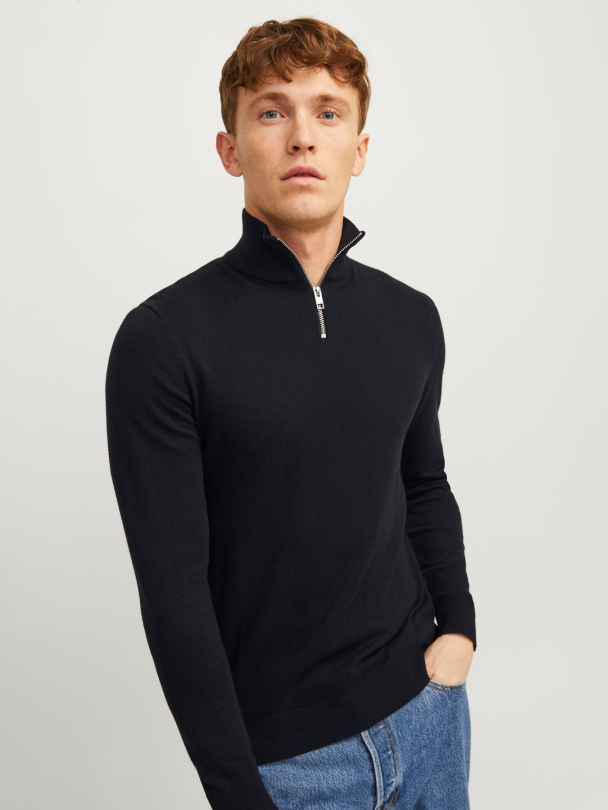 JJEEMIL Knit Half Zip - Image 3