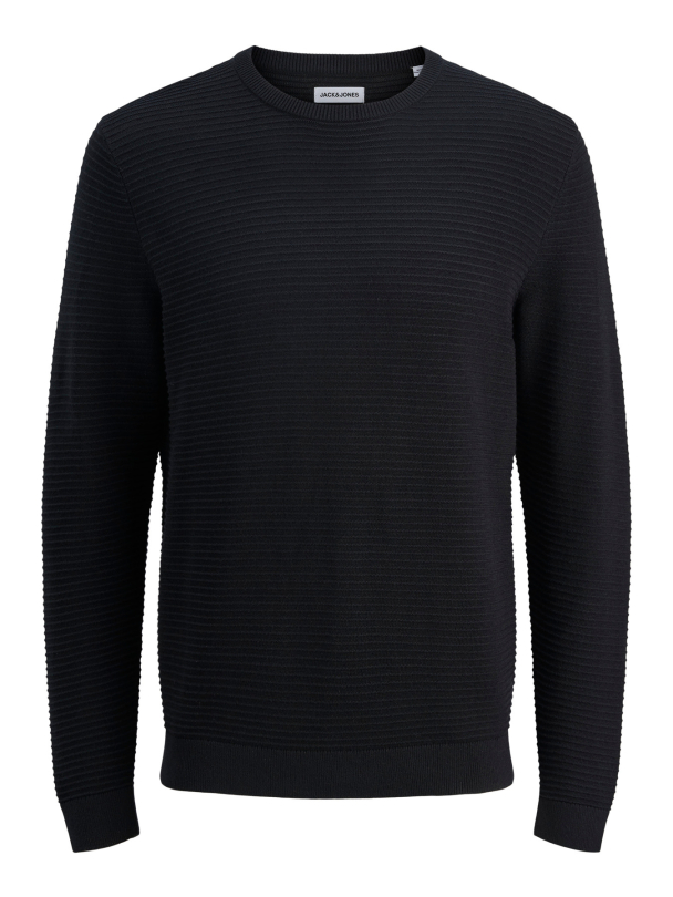 JJOTTO KNIT CREW NECK AW25 SN black - Image 1