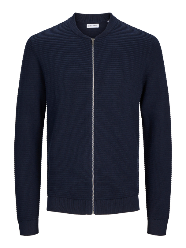 JJOTTO KNIT ZIP CARDIGAN Navy