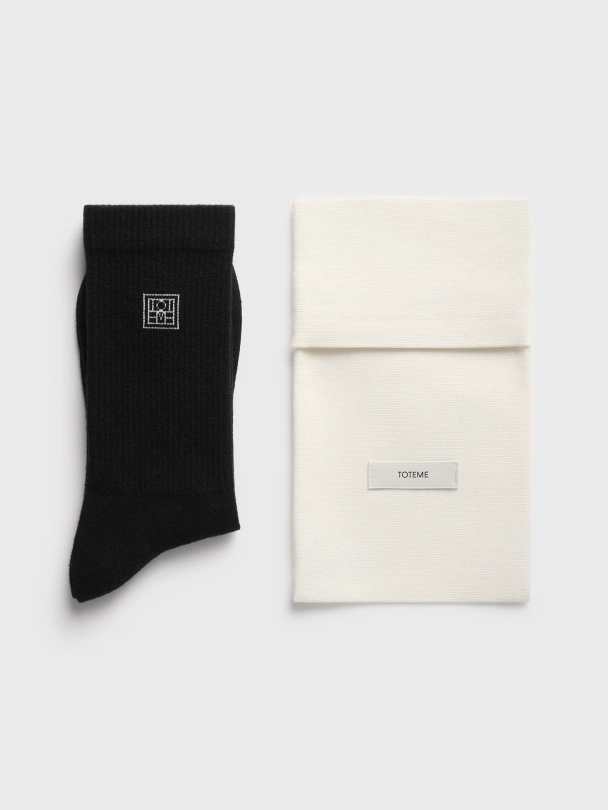 Monogram Socks Black - Image 2