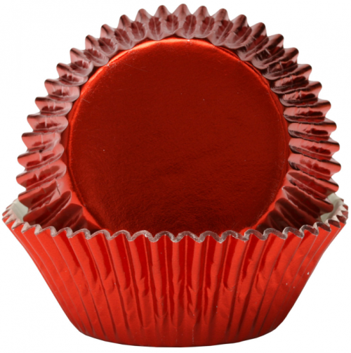 Muffinsform STD Rød metallic, 45 stk