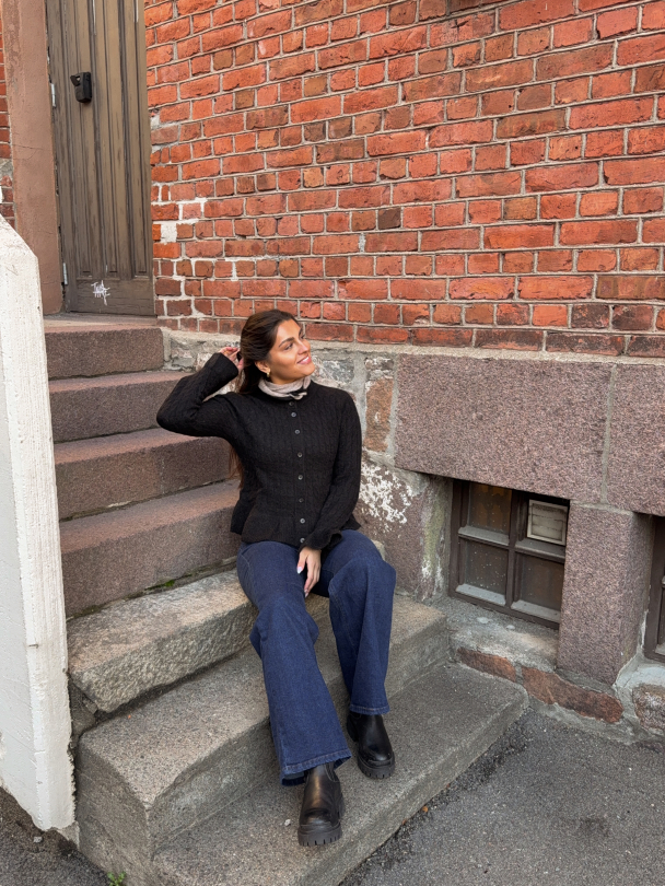 Numa Knit Cardigan - Black - Image 4