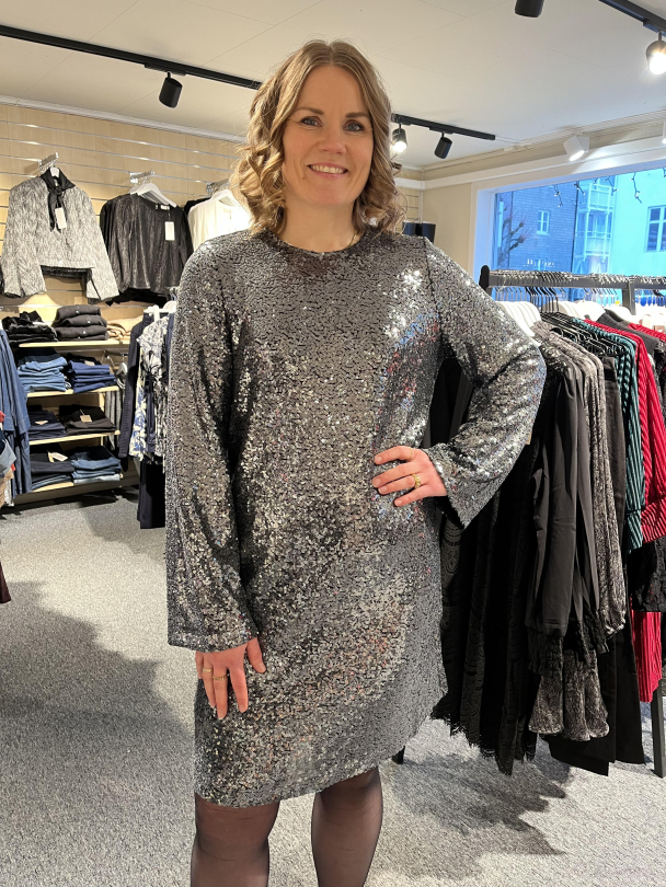 KAlau Paljett Kjole Grå - Image 3