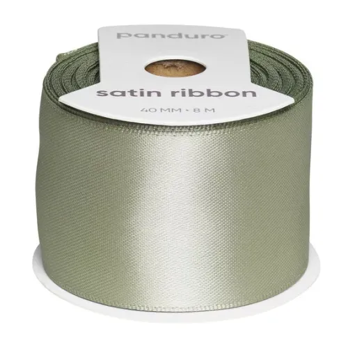 Lyst kakifarget satengbånd