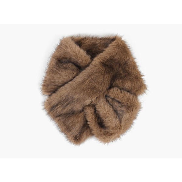 Angela Skjerf i Fjuskepels - Brun 