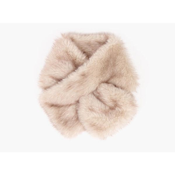 Angela Skjerf i Fjuskepels - beige 