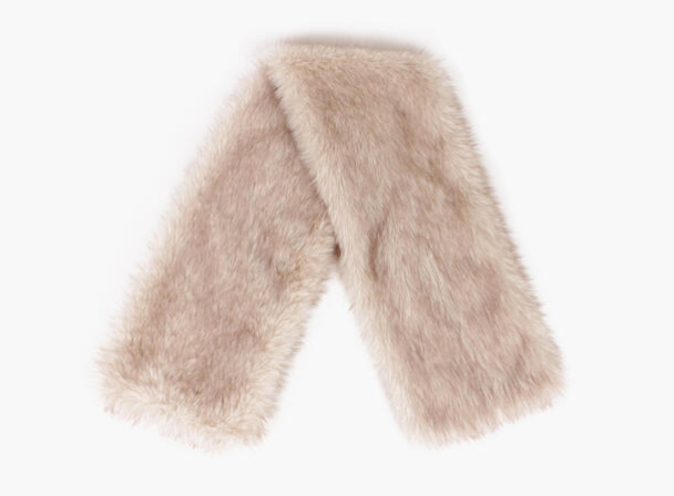 Angela Skjerf i Fuskepels - beige  - Image 3