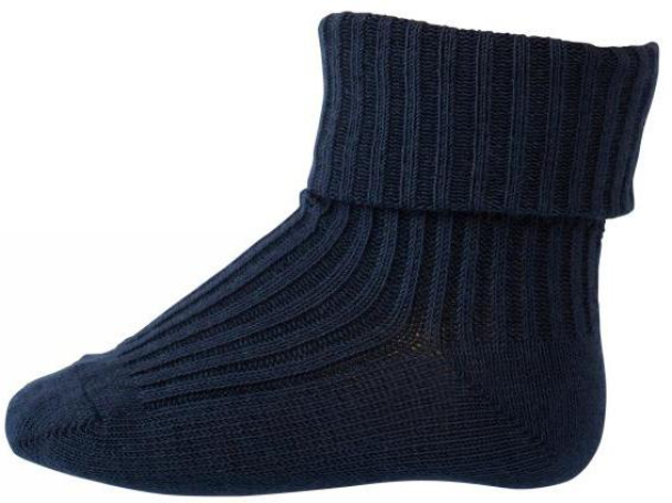 MP Cotton Rib Sokker, mørkblå