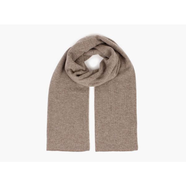 Ada Klassisk Skjerf i Ull og Kasjmir - Lys Brun