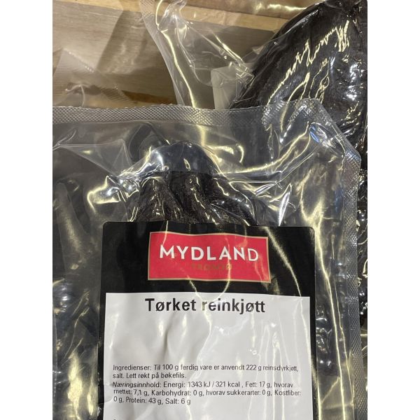 110 g Tørket & lettrøkt reinkjøtt  Mydland
