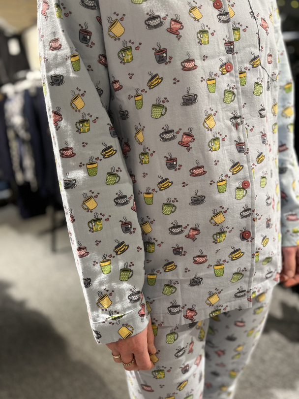 Pyjamas Flanell Kaffekopp - Image 3