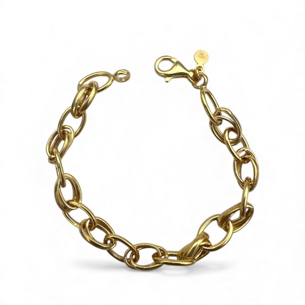 Forgylt sølv armbånd