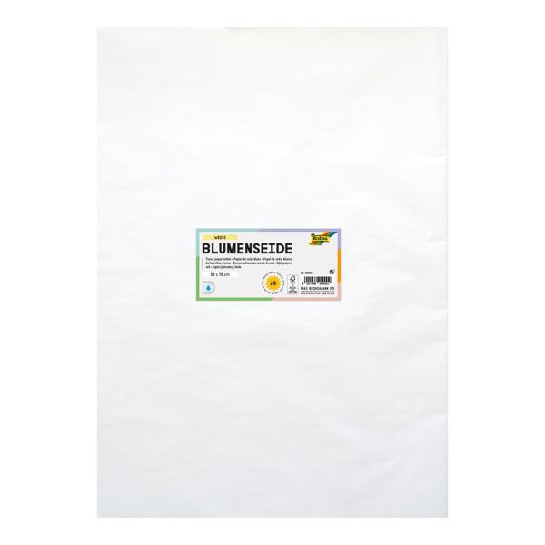 Folia Silkepapir 20g/m – 50x70cm 26ark – 00 Hvit