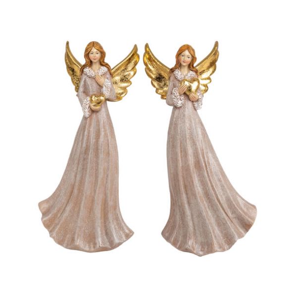 Engel krem med gullvinger pr stk