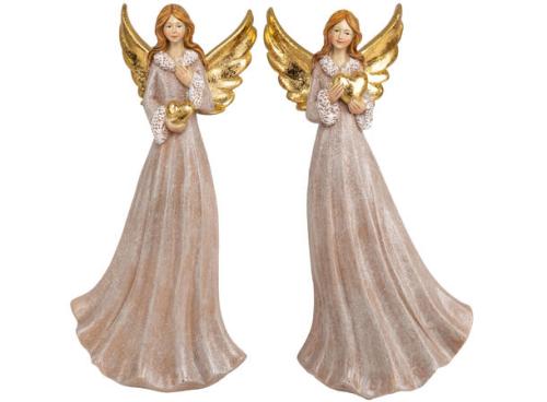 Engel krem med gullvinger pr stk