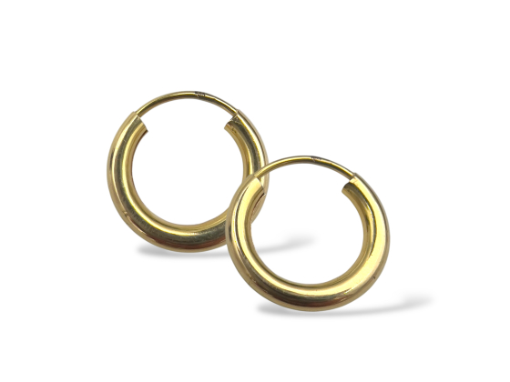 Klosterfoss Vintage - Gull tube øreringer 585