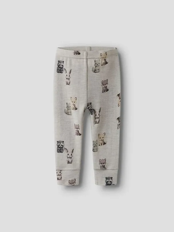 NBMWang ulleggings, grå - Image 1