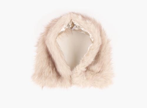 Karen Krage i Fuskepels - Beige