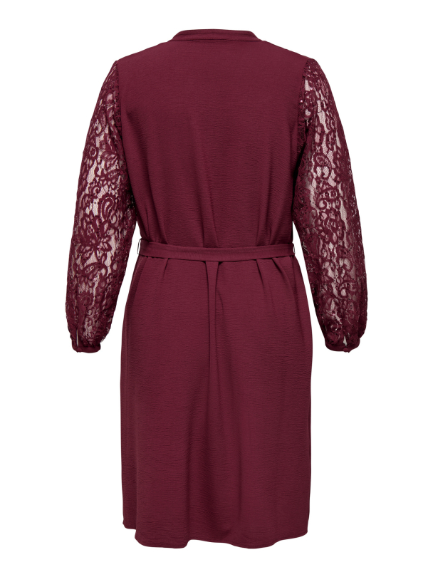 CARKAMMY LIFE 3/4 V-NECK LACE BLK DRESS - Image 3