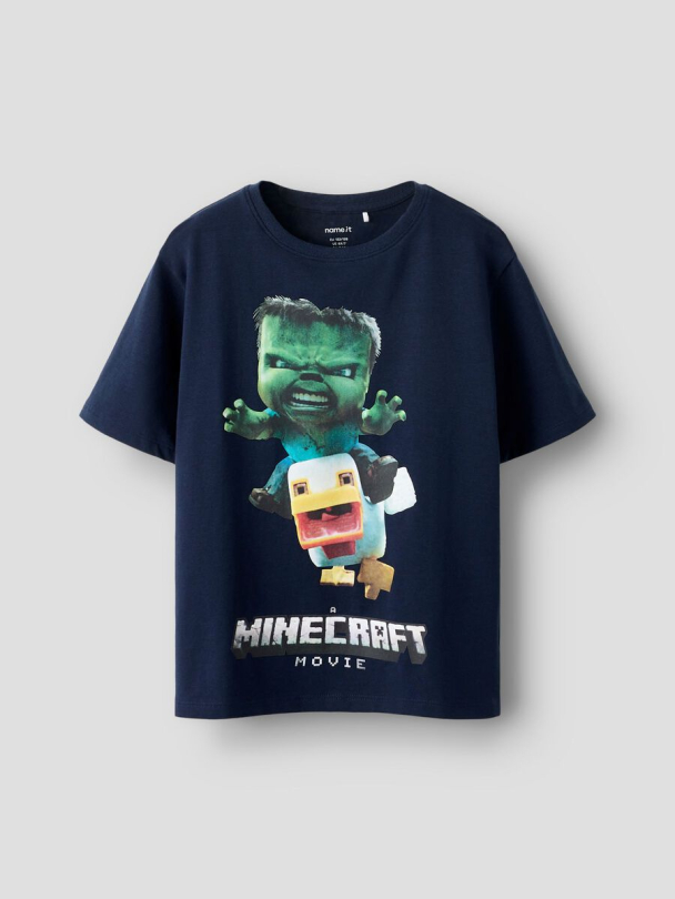 NKMNif Minecraft t-skjorte, blå - Image 2